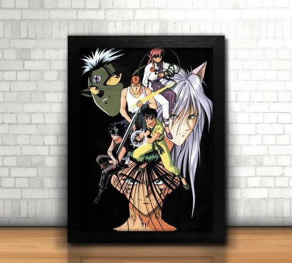 Quadro Yu Yu Hakusho / 20x30cm / com Vidro
