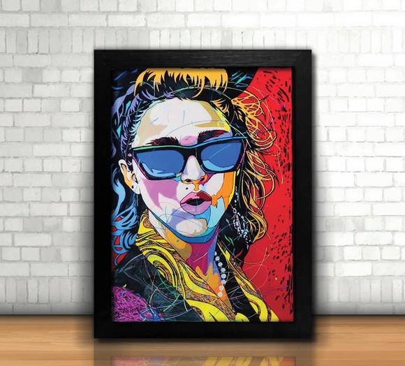 Rainha do Pop / Quadro / 20x30cm / com Vidro