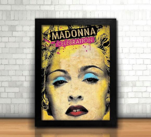 Rainha do Pop / Quadro / 20x30cm / com Vidro