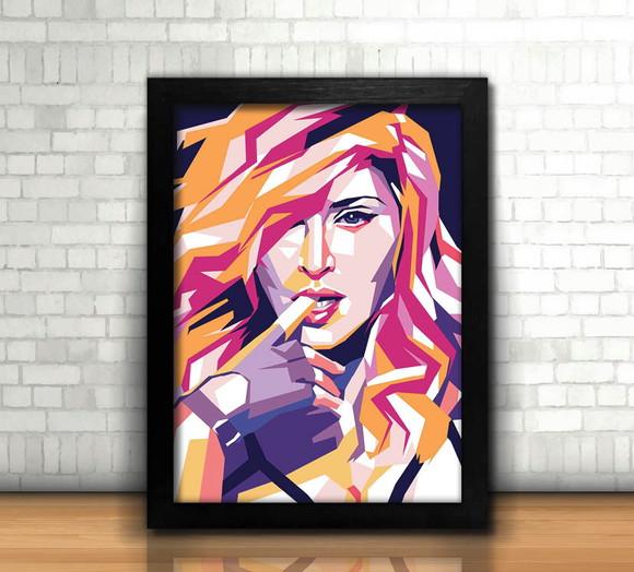 Rainha do Pop / Quadro / 20x30cm / com Vidro