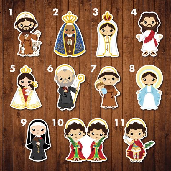 Santos Cristãos / Kit 50 Adesivos