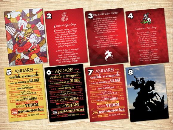 São Jorge / Kit Adesivos / Tamanho A4