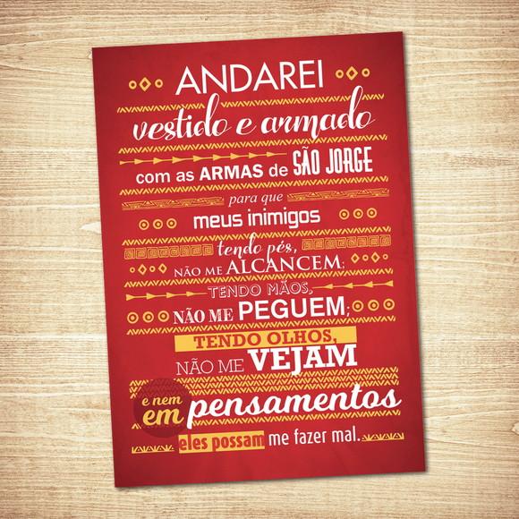 São Jorge / Kit Adesivos / Tamanho A4