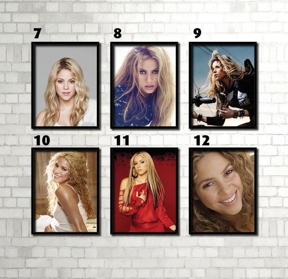 Shakira Rainha Latina / Quadro / 20x30cm / Vidro