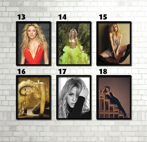 Shakira Rainha Latina / Quadro / 20x30cm / Vidro