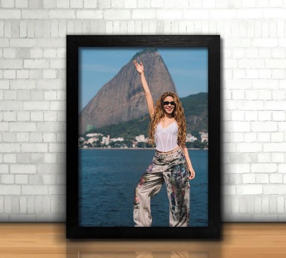Shakira Rainha Latina / Quadro / 20x30cm / Vidro