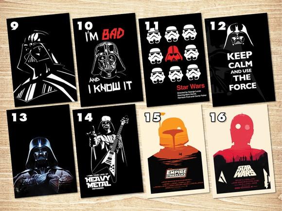 Star Wars / Kit Adesivos / Tamanho A4