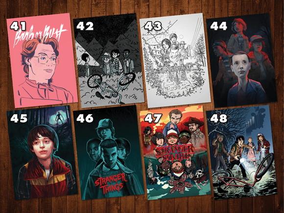 Stranger Things - Kit Adesivos / Tamanhos A4