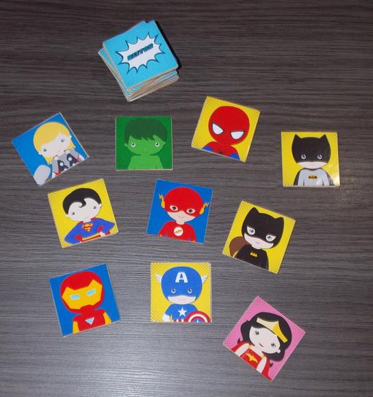 Super Heróis Baby / Jogo da Memória / mdf / Organza