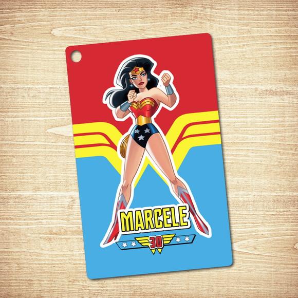 Tag Mulher Maravilha Clássica (4x6cm)