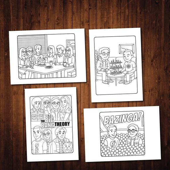 The Big Bang Theory / Livro de Colorir / Estilo Goods