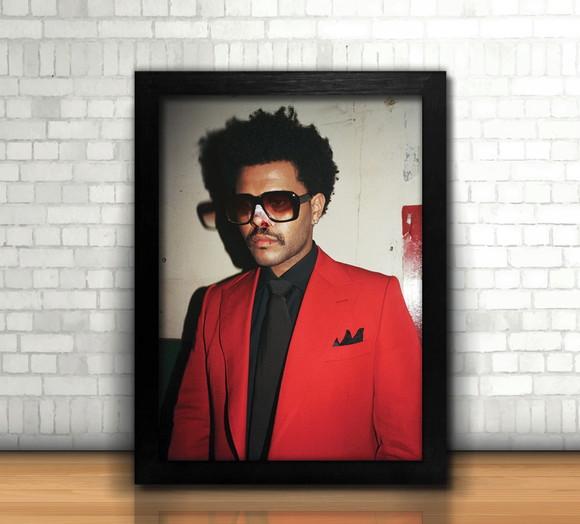 The Weeknd / Quadro / 20x30cm / com Vidro