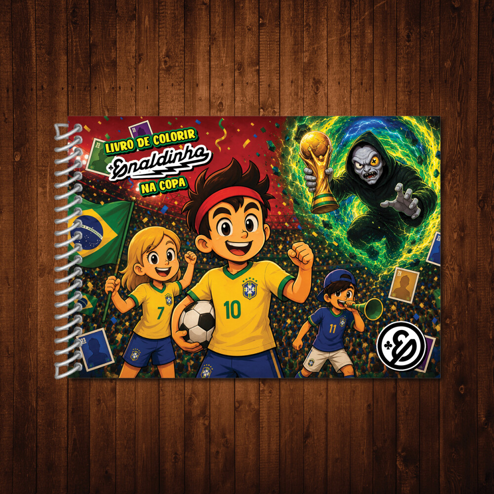 Enaldinho na Copa Seleção Brasileira / Livro de Colorir / Risqu