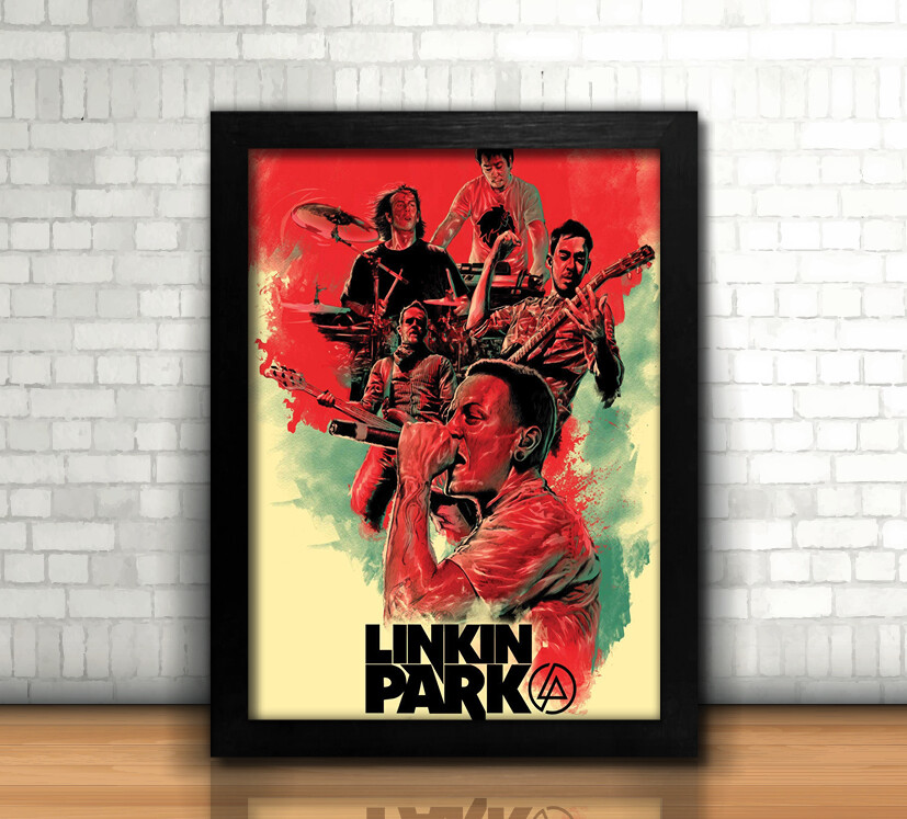 Linkin Park / Quadro / 20x30cm / com Vidro