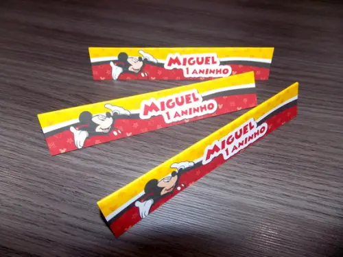 20 Lapelas / Mickey / 3x16cm