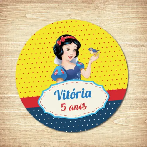 Adesivo Branca de Neve (5x5cm)