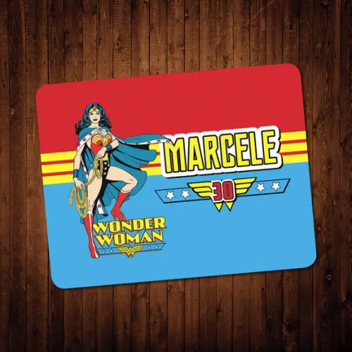 Adesivo Marmita Mulher Maravilha