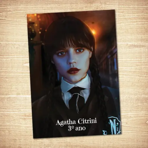 Adesivo Wandinha Capa Caderno