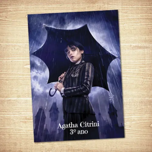 Adesivo Wandinha Capa Caderno