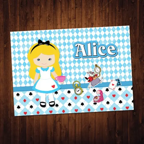 Alice / Adesivo Capa Caderno