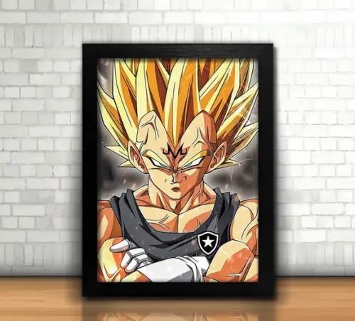 Botafogo Vegeta / Quadro / com Vidro