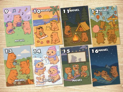 Capivara / Adesivo Capa Caderno / A4