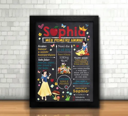 Chalkboard Branca de Neve