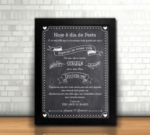Chalkboard - Casamento
