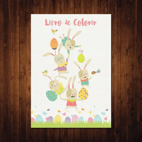 Coelhinho da Páscoa / Livro de Colorir / 15x21cm