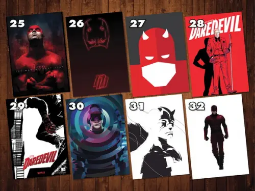 Demolidor (daredevil) - Kit Adesivo Tamanhos A4