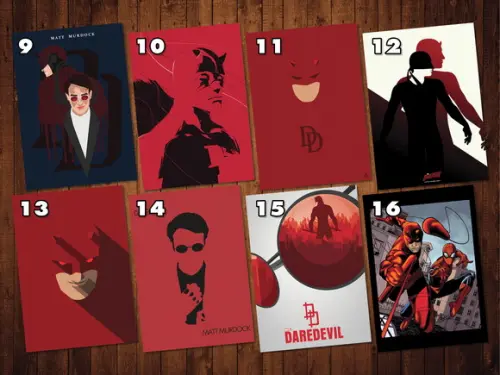Demolidor (daredevil) - Kit Adesivo Tamanhos A4