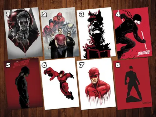 Demolidor (daredevil) - Kit Adesivo Tamanhos A4