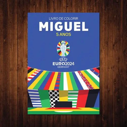Eurocopa / Livro de Colorir / 15x21cm / 12 Desenhos