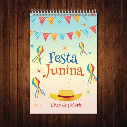 Festa Junina / Livro de Colorir / Estilo Bobbie Goods