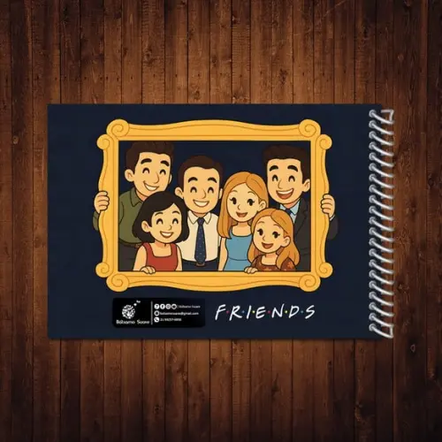 Friends Livro de Colorir Estilo Bobbie Goods Espiral