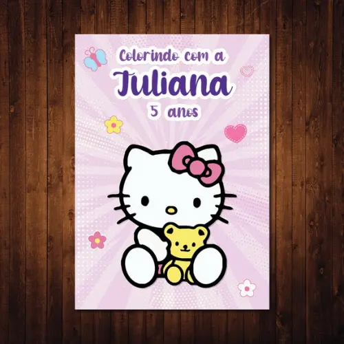 Hello Kitty / Livro de Colorir / 10x15cm / 12 Desenhos