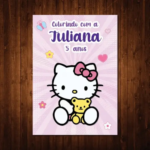 Hello Kitty / Livro de Colorir / 15x21cm / 12 Desenhos