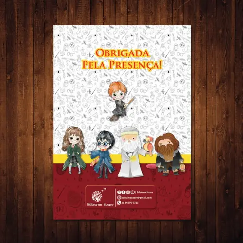 Harry Potter / Livro de Colorir / 15x21cm / 12 Desenhos