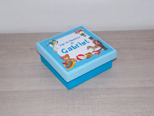 Jogo da Memória / Brinquedos / 10 Pares / Caixa MDF