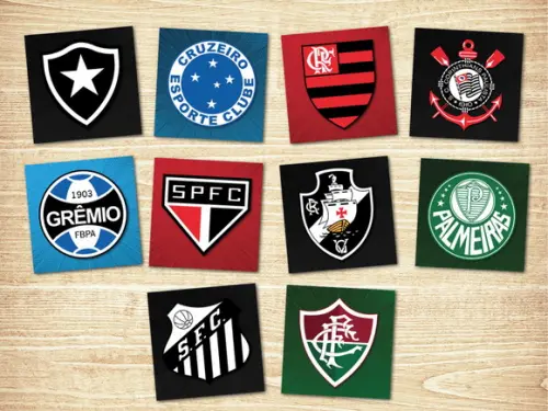 Jogo da Memoria / Futebol Brasileiro / 10 Pares / Caixa mdf