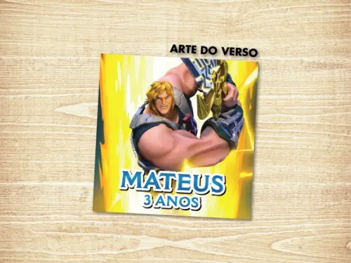 Jogo da Memoria / He-man / 7 pares/ Caixa MDF