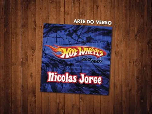 Jogo da Memória / Hot Wheels / 10 Pares / Saquinho Organza