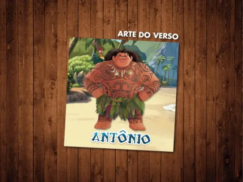 Jogo da Memória / Maui (Moana) / 7 pares / Caixa MDF