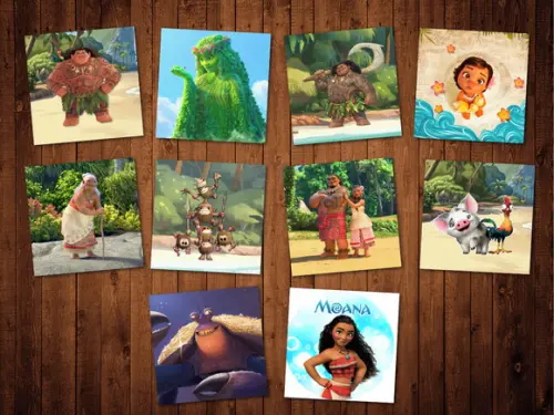 Jogo da Memória / Moana / 10 pares / Caixa MDF