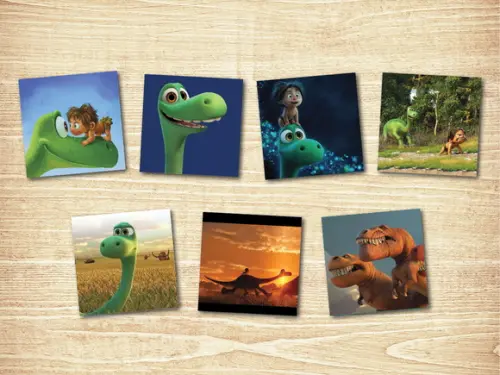 Jogo da Memoria / O Bom Dinossauro / 7 pares/ Caixa MDF