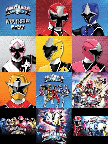 Jogo da Memória / Power Rangers Ninja Steel