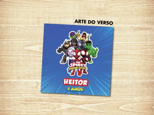 Jogo da Memoria / Spidey / 10 Pares / Caixa mdf
