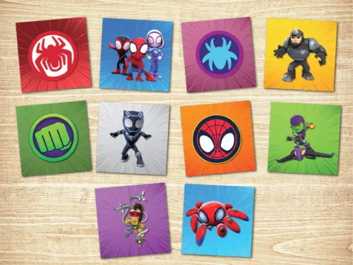 Jogo da Memoria / Spidey / 10 Pares / Caixa mdf