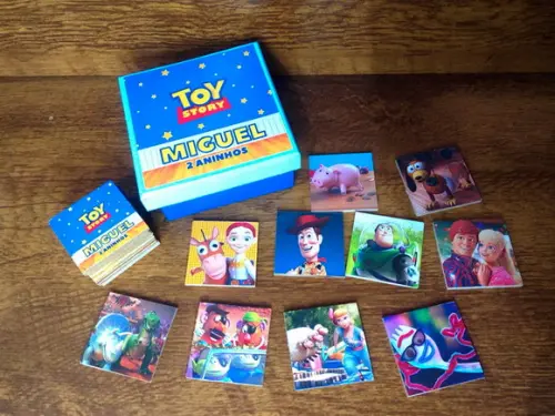 Jogo da Memória / Toy Story / 10 pares / Caixa MDF