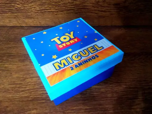 Jogo da Memória / Toy Story / 10 pares / Caixa MDF